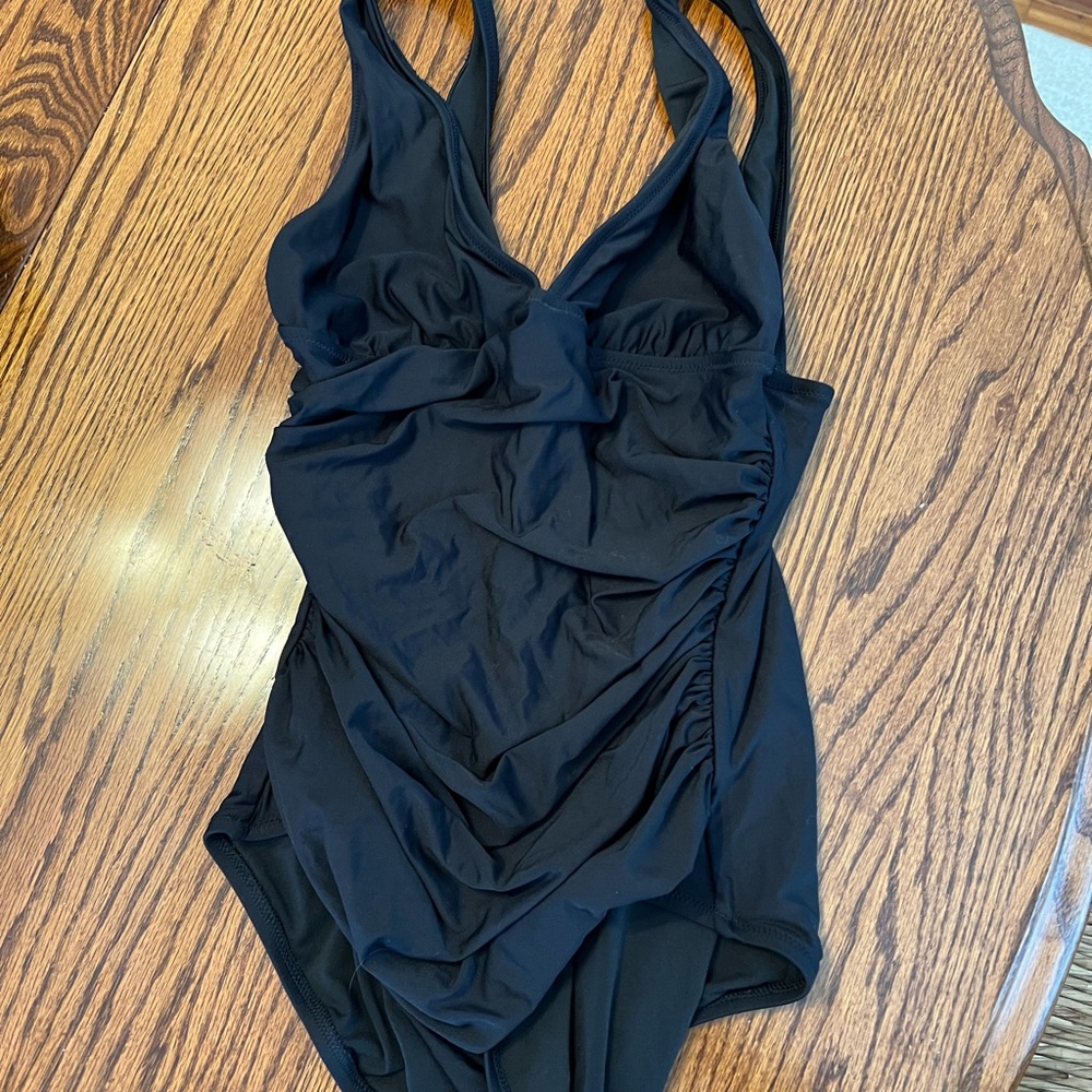 J.Crew Black Ruched Swimsuit - Picture 4 of 5